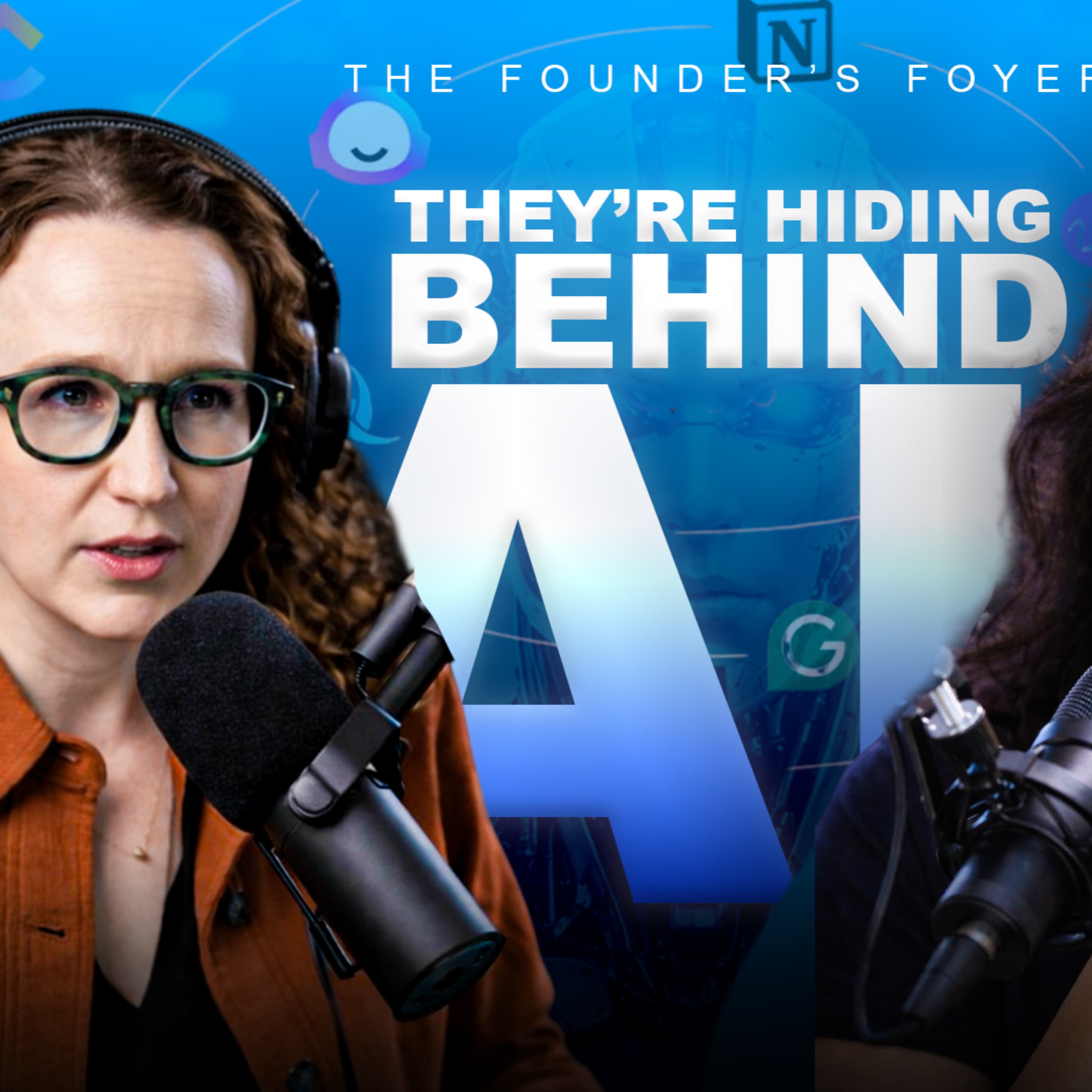 Cover art for #64 Stop Paying Humans to Act Like Robots (Founder Survival Guide) ft. Jessia Hoffman (Improv Specialist & Founder) - The Founder's Foyer Podcast